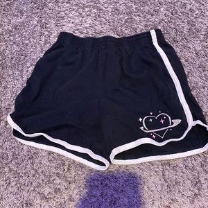 Black track shorts children size large
